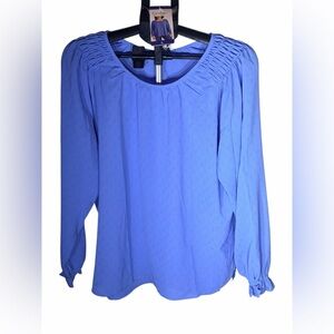 Jessica Simpson Vibrant Blue Blouse Large